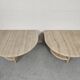 Paire de tables basse en travertin italie 1980s