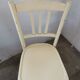 Set de 6 chaises bistrot vintages blanches