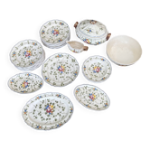 Vintage tableware service from Longchamp, France, 1950, Set of 27