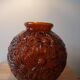 Art Deco pressed glass ball vase
