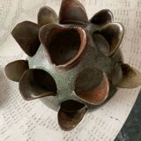 “Artichoke” vase in Vallauris stoneware