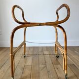 Wicker and bamboo crib 1930s 1940s