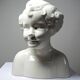 Large Art Deco faience bust from Sarreguemines, early period
