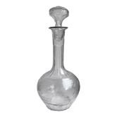 Carafe en verre moulé ancienne début XXème