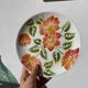 8 Moulin des Loups flower-patterned dinner plates