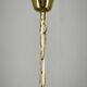 1970s Czech Smoked Glass Globe and Brass Pendant Light