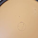 Round smoked plastic mirror '70s - Vintage