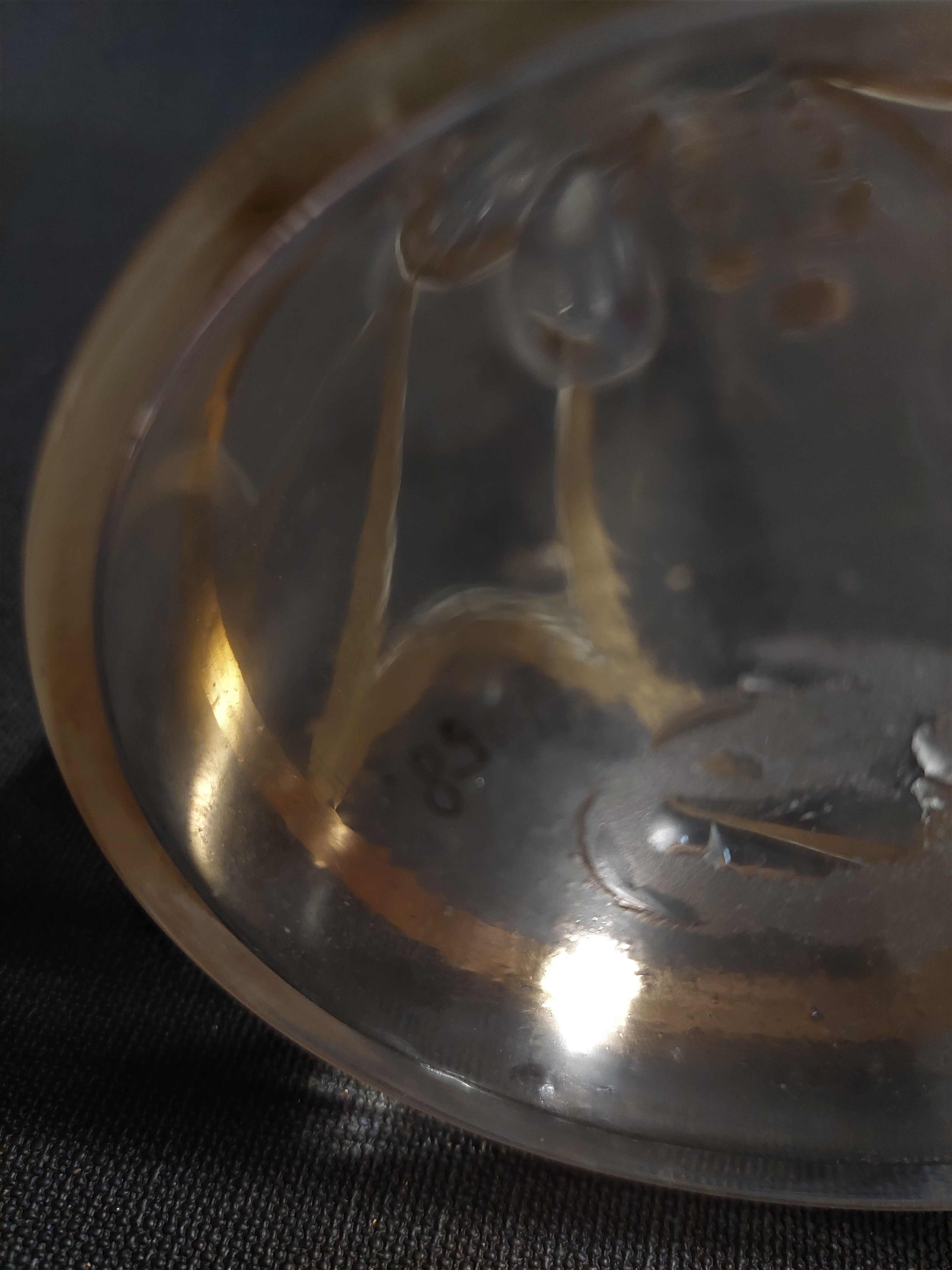 Enamelled glass ewer decanter gold decoration numbered early twentieth art nouveau