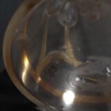 Enamelled glass ewer decanter gold decoration numbered early twentieth art nouveau