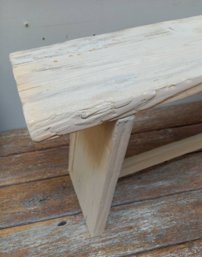 Small wooden bench