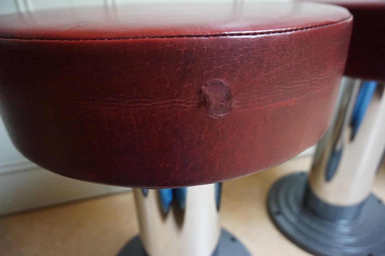 Vintage Belgian Art Deco Style Bar Stools from Frava, 1950s, Set of 4