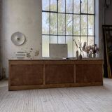 XL oak counter, trade furniture with multi-drawers