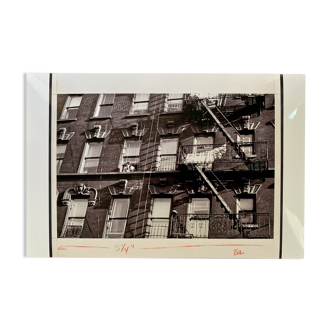 A suspended look Apartment fire escape New York City – 1953