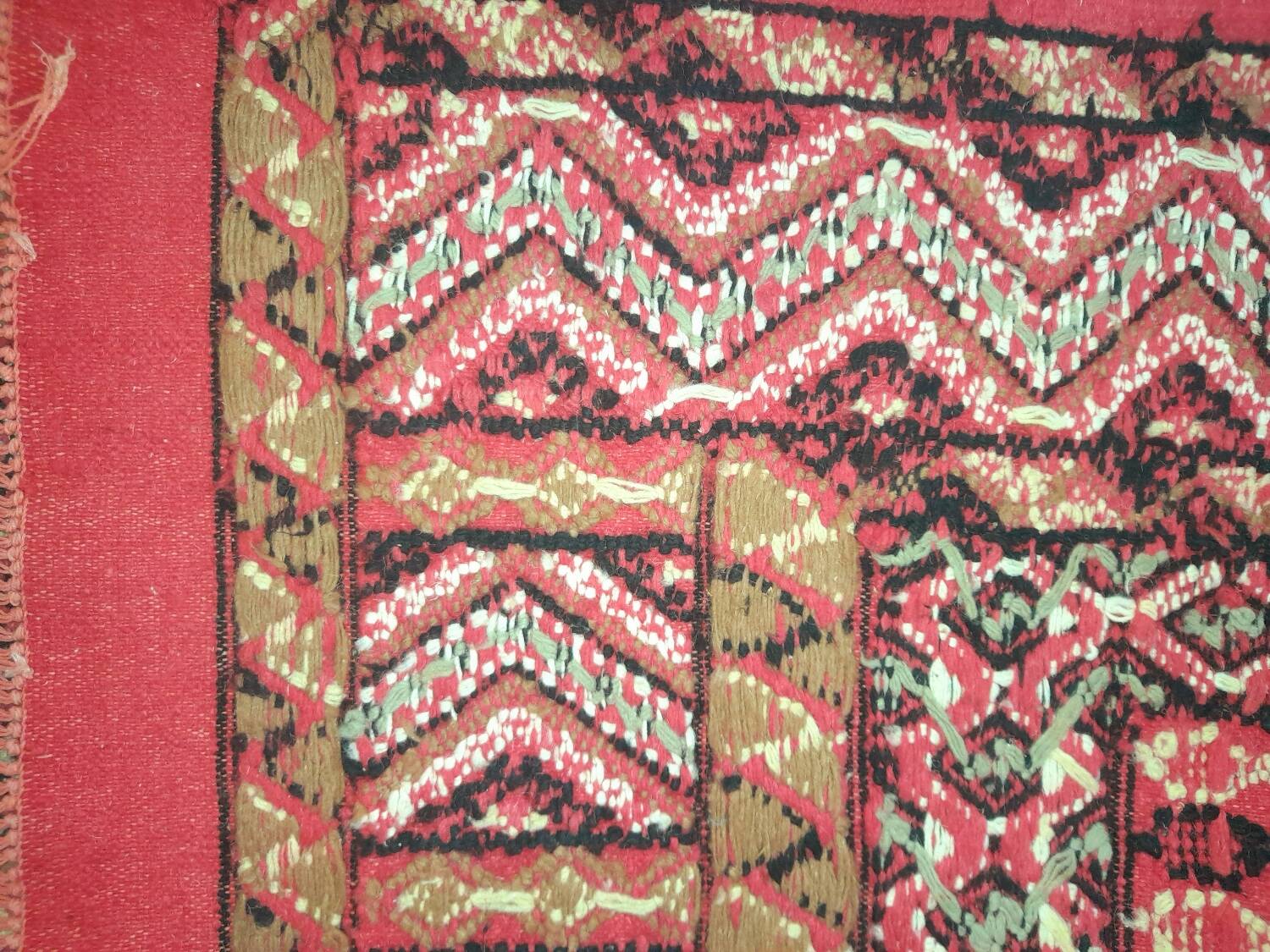 Large vintage Tunisian mergoum rug 258x330cm