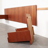 Pair of bed cabinets and headboard Japanese Series by Cees Braakman for Pastoe 1958