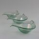 Vintage glass bowls, Murano manufacture, Italy, mid-20th century.