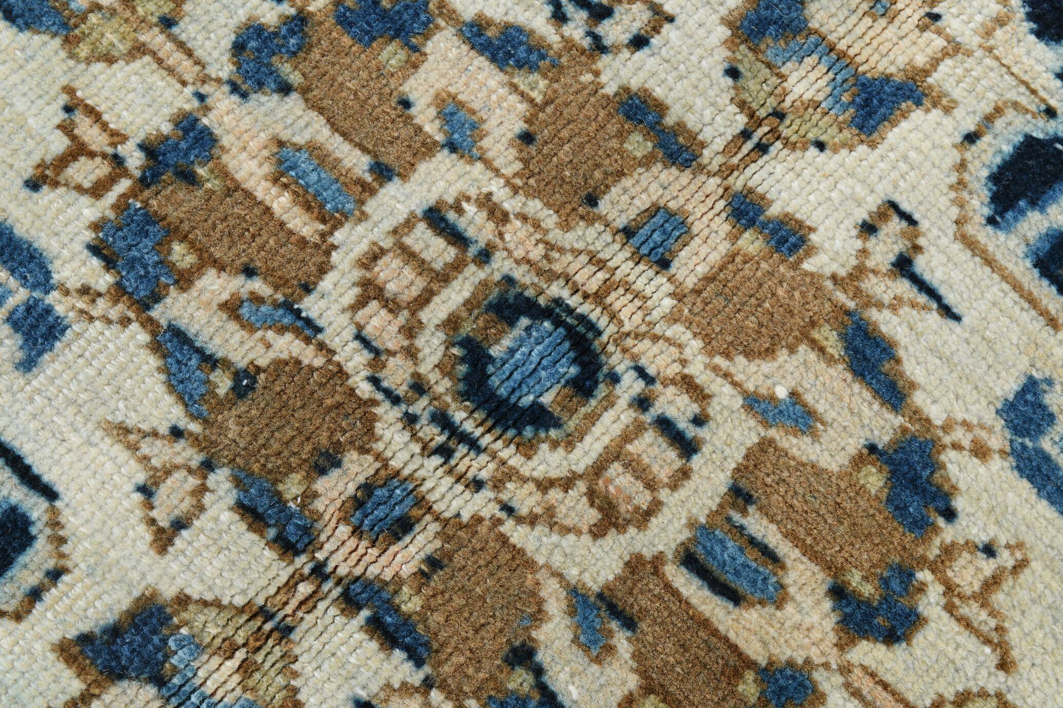 Grand tapis persan ancien bleu marine, 293 x 391 cm