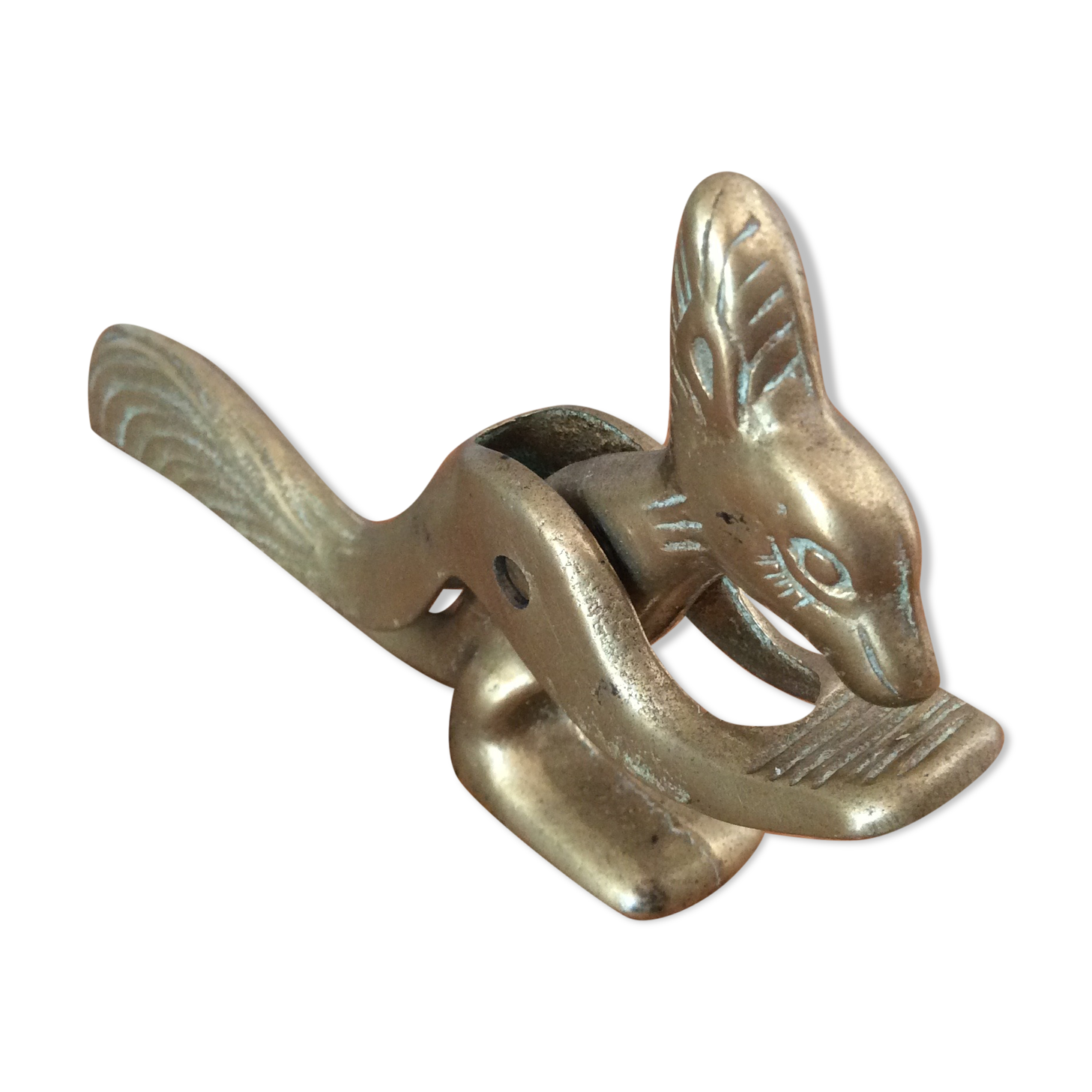 Brass squirrel nutcracker