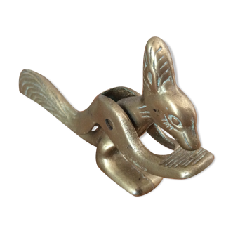 Brass squirrel nutcracker