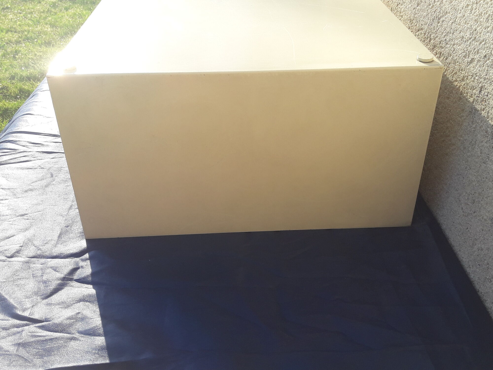 Furniture 2 drawers industrial metal loft 70s brand EMCE with key