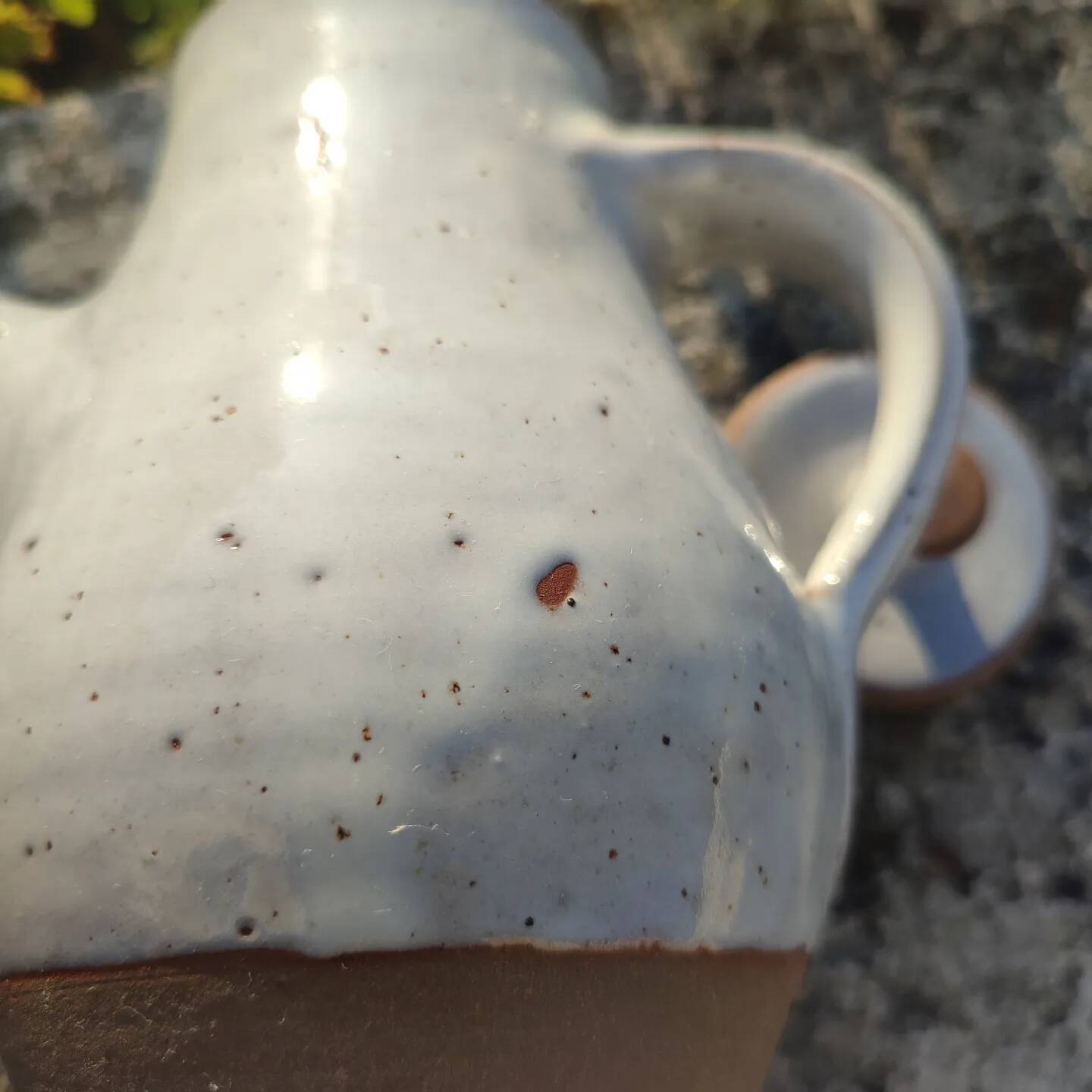 Roger Jacques teapot in Puisaye St Amand stoneware