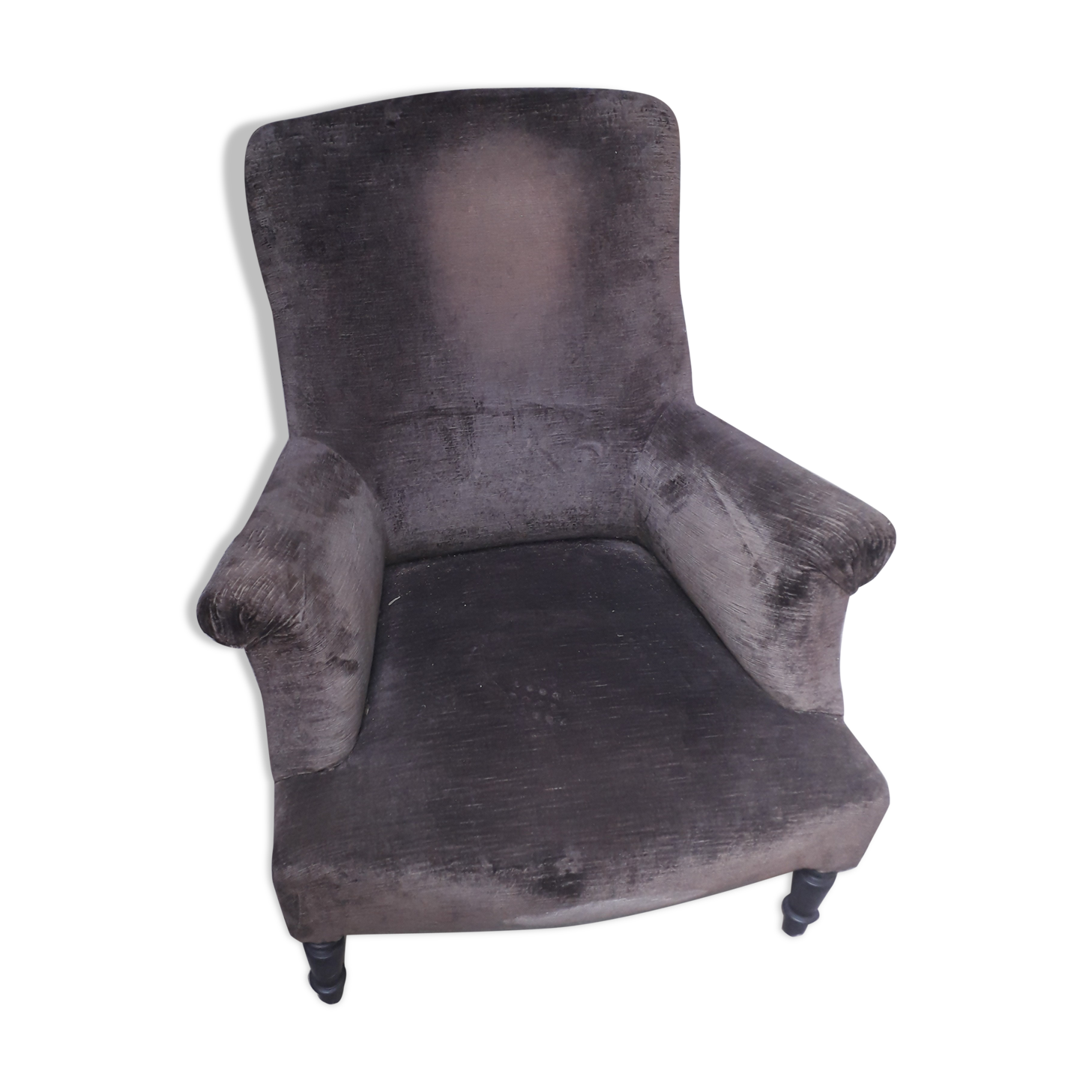Brown toad chair