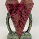 MAJOLIQUE WASMUËL - Art Deco vase in faience signed numbered - 1930s