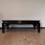 Japanese coffee table black and gold lacquer 1900