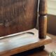 Wooden table mirror