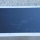 Coffee table in brushed steel and black tinted glass from the 70s