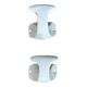 2 Limoges porcelain coat hooks