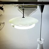 Lampe à suspension Lightolier, années 50, Italie, Space Age, milieu du siècle, fluorescente