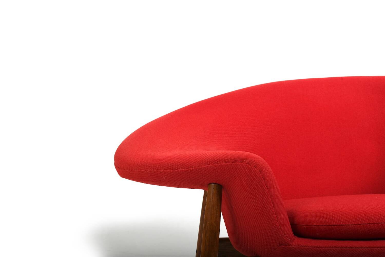 Fried Egg Teak Easychair by Hans Olsen 1950s