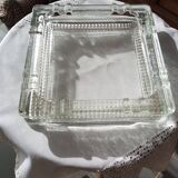 Square glass ashtray / empty pocket
