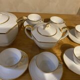 Exceptional Tea/Coffee Service Limoges – E. Galtier – 27 pieces – Fine Gold –