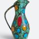 French Mid-Century Studio Pottery Pitcher/ Vase, Hand-Decorated, C. 1960