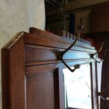 Old wooden wall-mounted locker room - Art Deco