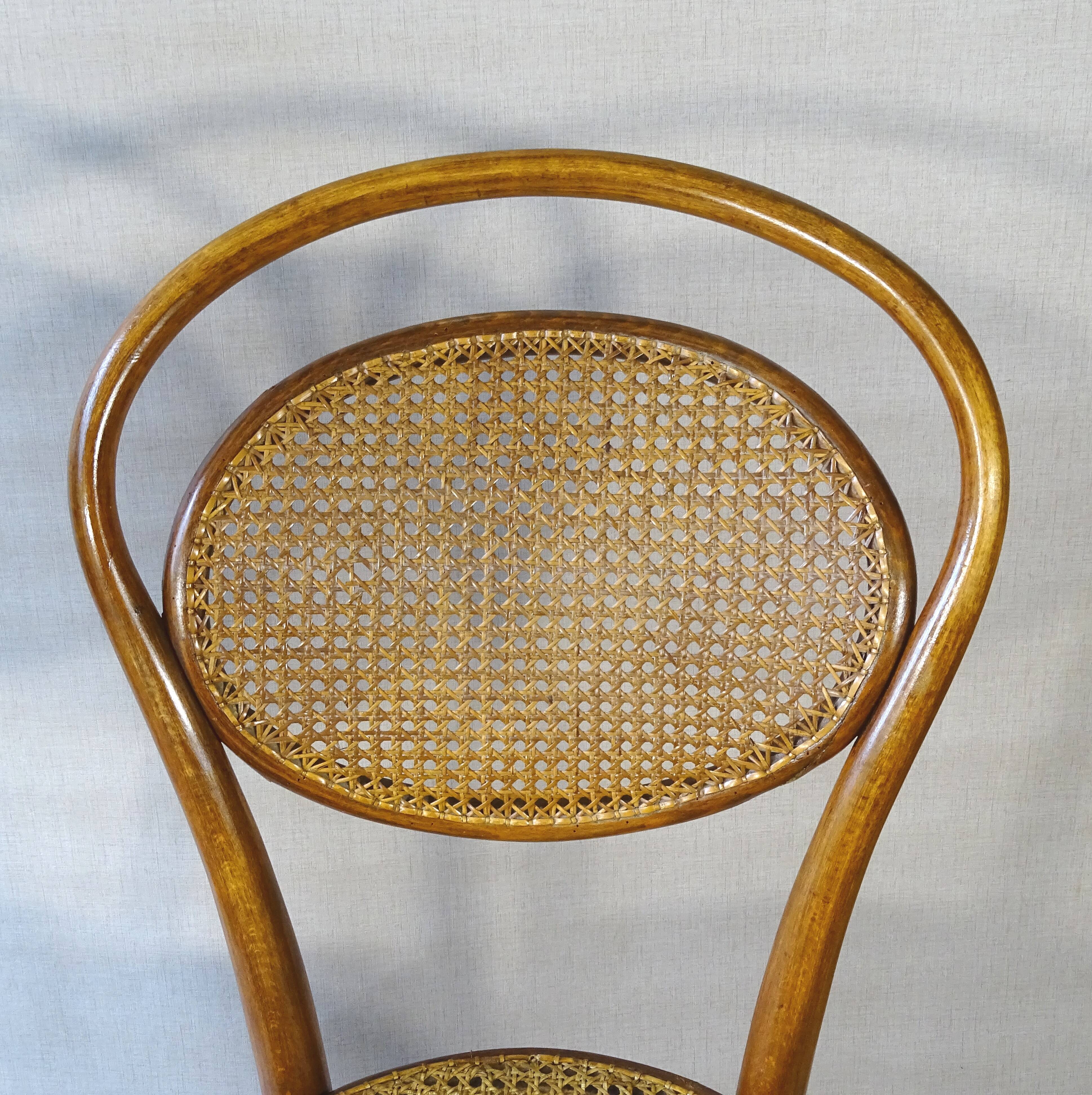 2 KOHN bistro chairs N°11/14 from 1890, cane