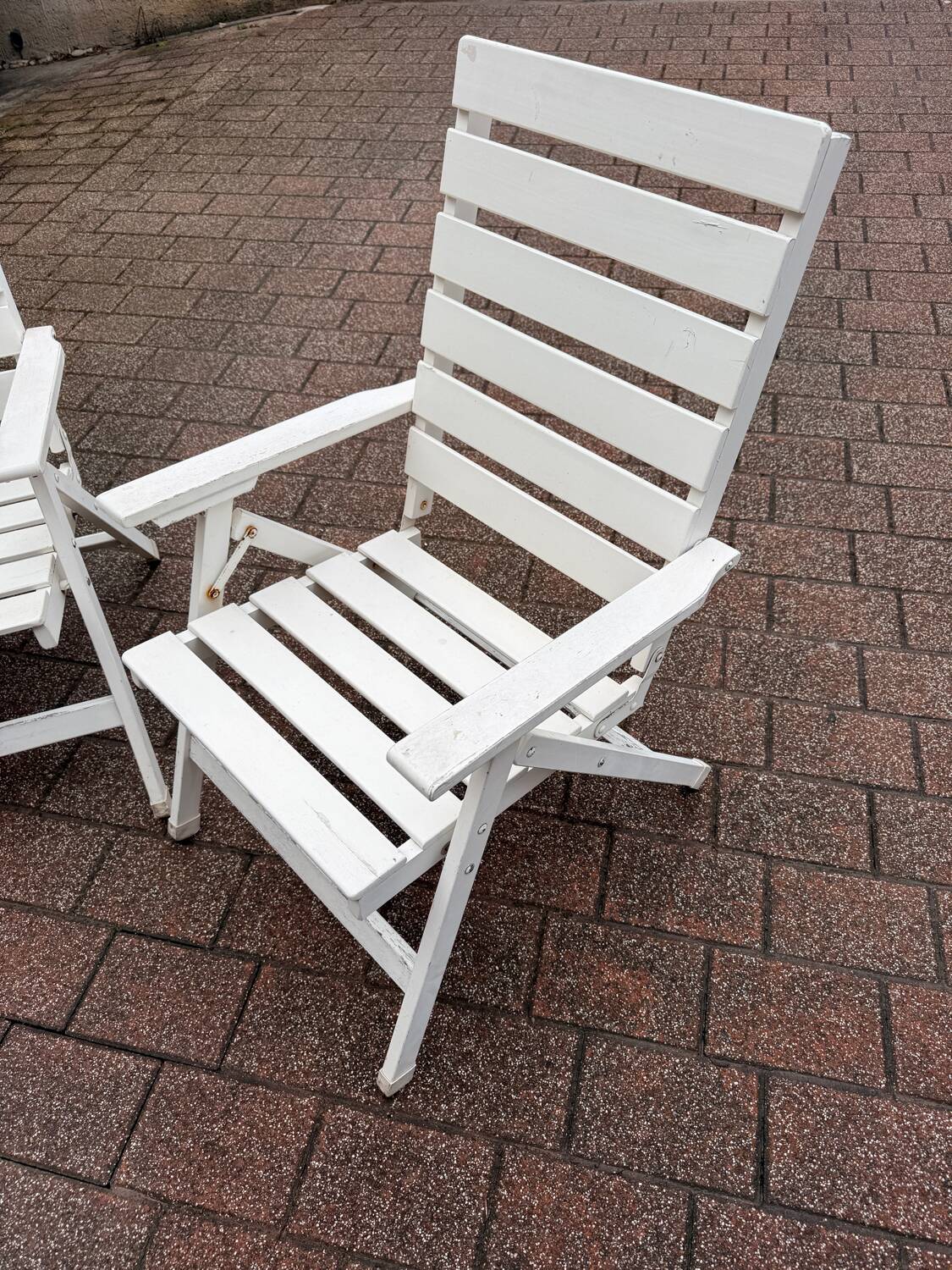 2 chaises transat des années 80