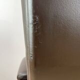 Mid Century Leather Swivel Chairs by Kebe