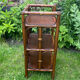 Bedside table, end table, vintage rattan shelf