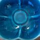 Turquoise crackled earthenware pocket bowl from Charolles