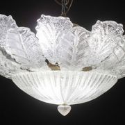 Verona, Large Size Murano Clear trasparent Vintage Glass Ceiling Light, 197