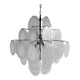 Large disc chandelier Vistosi Snowflake glass