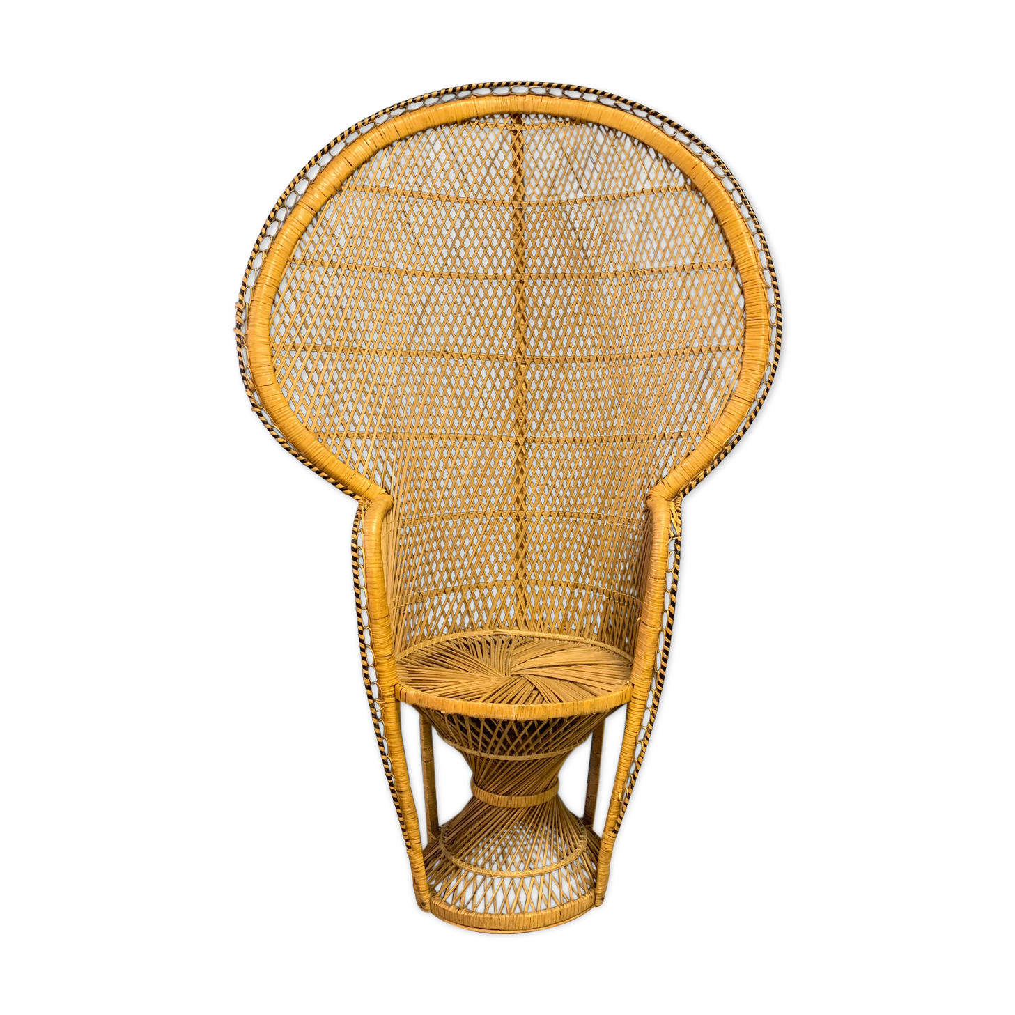 Emmanuelle chair in rattan 70s