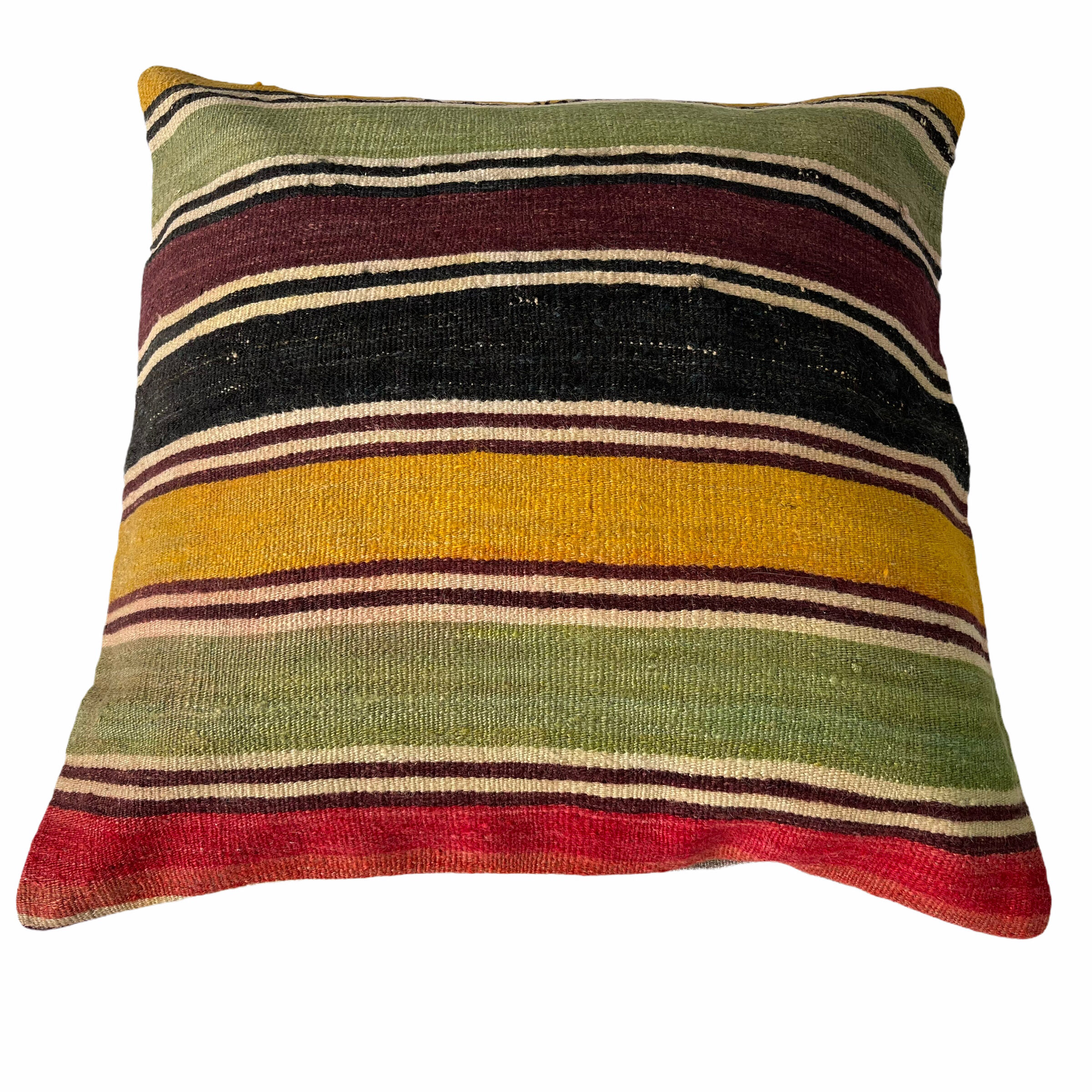 Vintage turkish kilim cushion cover , 60 x 60 cm