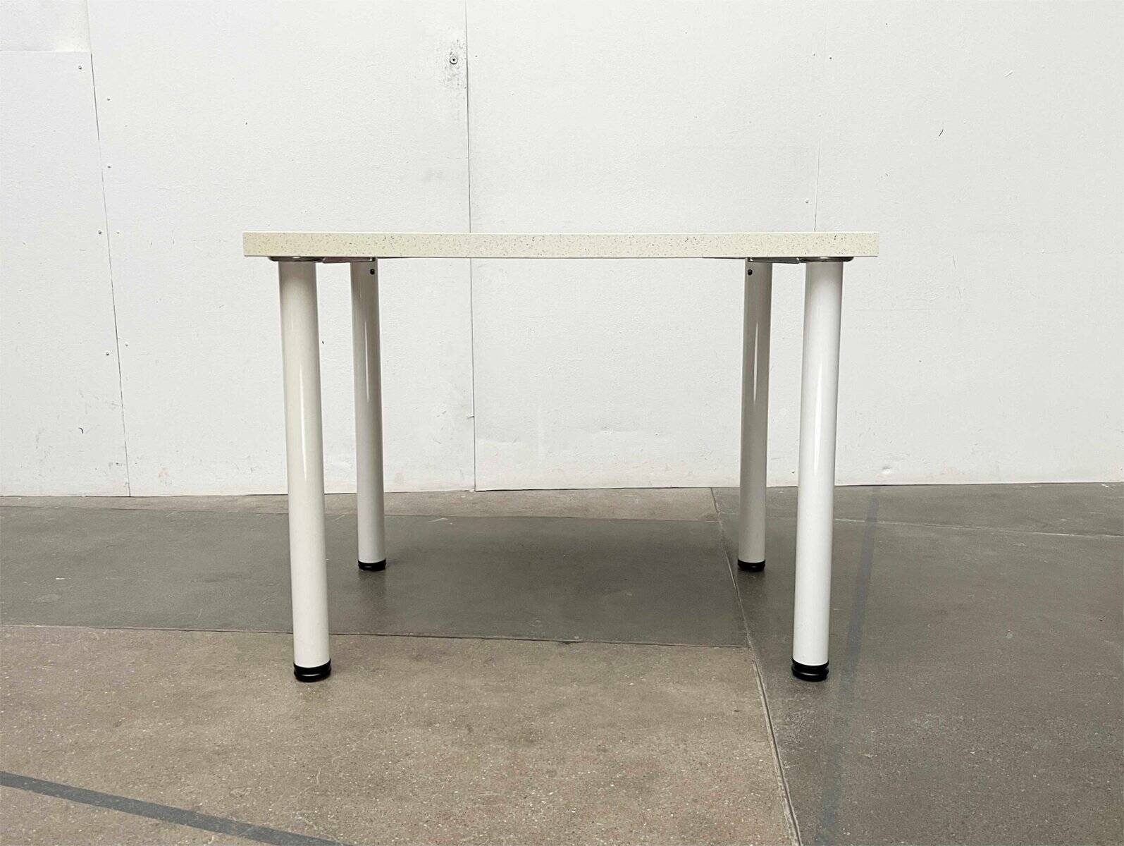 Postmodern Italian vintage dining table with terrazzo-style surface, 1980s.