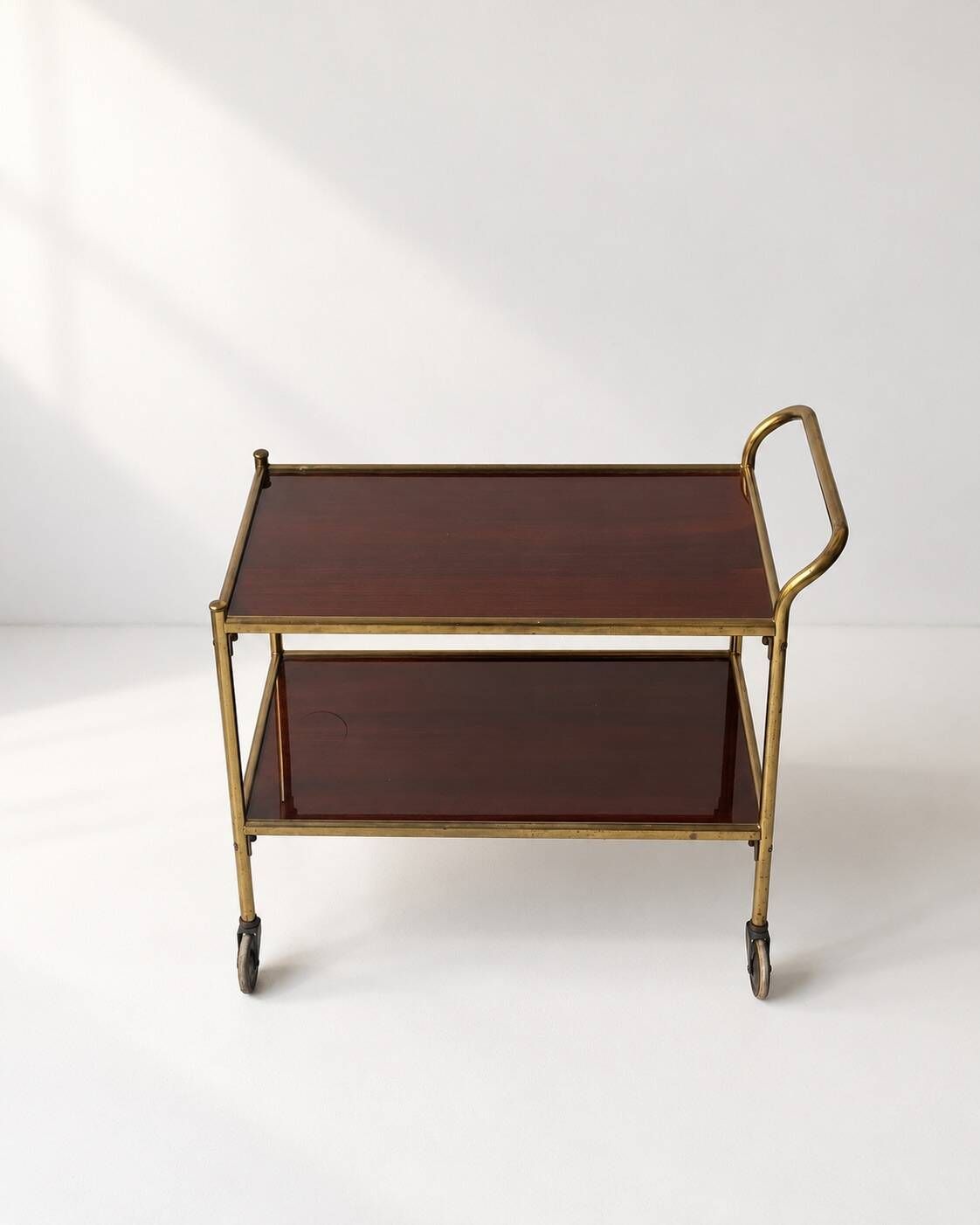 Vintage Brass Serving Trolley