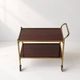 Vintage Brass Serving Trolley