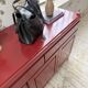 Red lacquered enfilade 1970 160cm